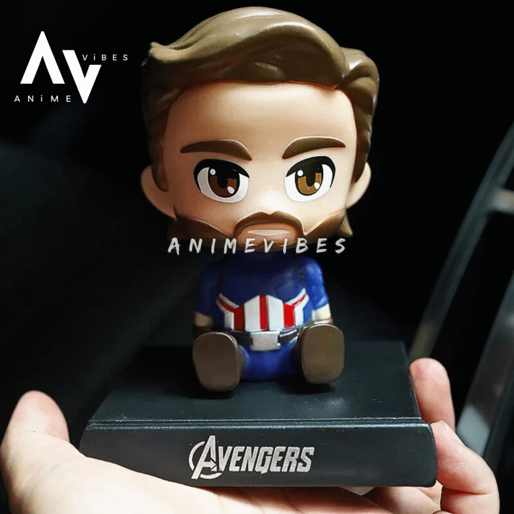 Bobble Captain America Unmasked 12 cm | The Hero Behind the Shield