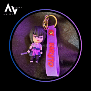 Sasuke rubbber keychain