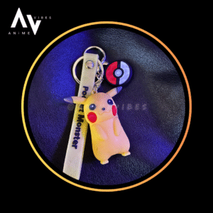 Pikachu rubber keychain