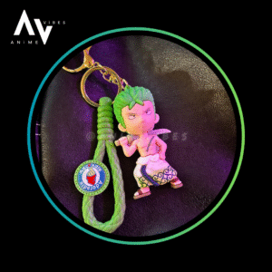 Zoro rubber keychain