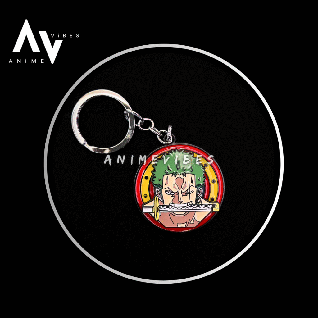 Zoro Rotating Keychain – The Swordsman's Spirit