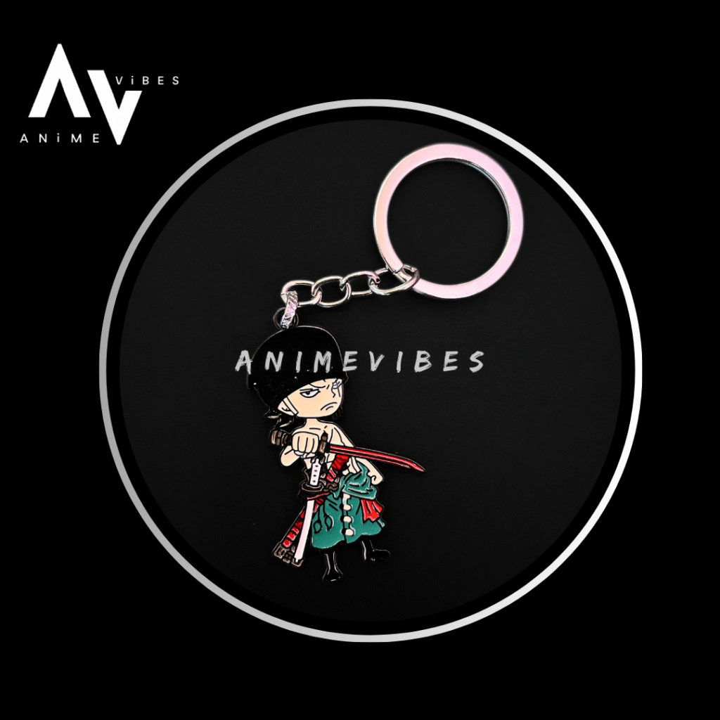 Zoro Flexing Sword Keychain – The Mark of a True Swordsman