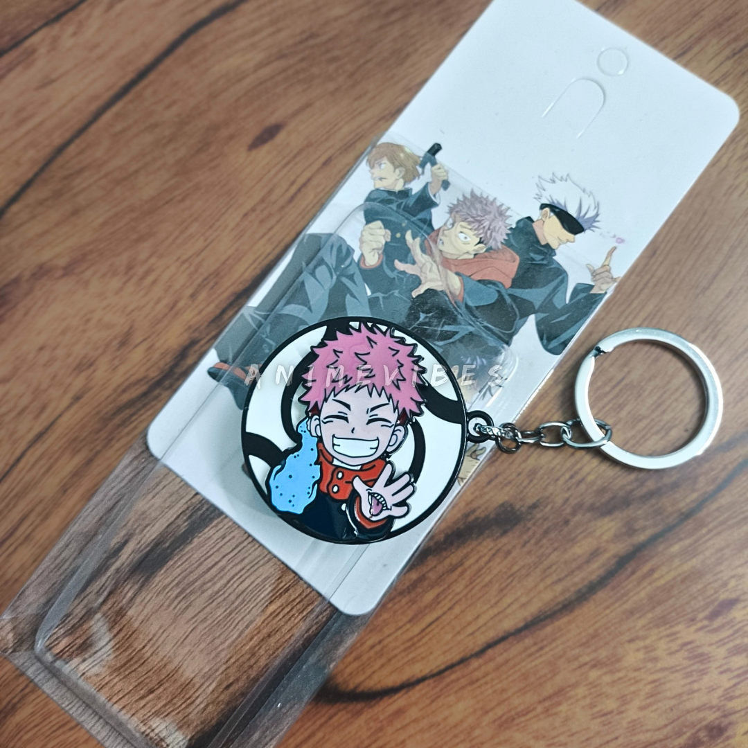 Itadori Rotating Metal Alloy Shiny Keychain