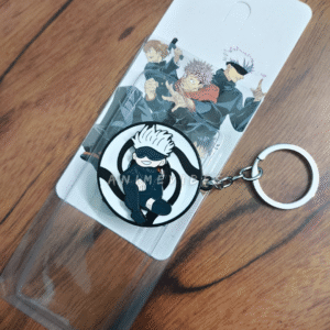 Cute Gojo Rotating Metal Alloy Shiny Keychain