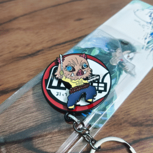 Inosuke Metal Alloy Shiny Rotating Keychain