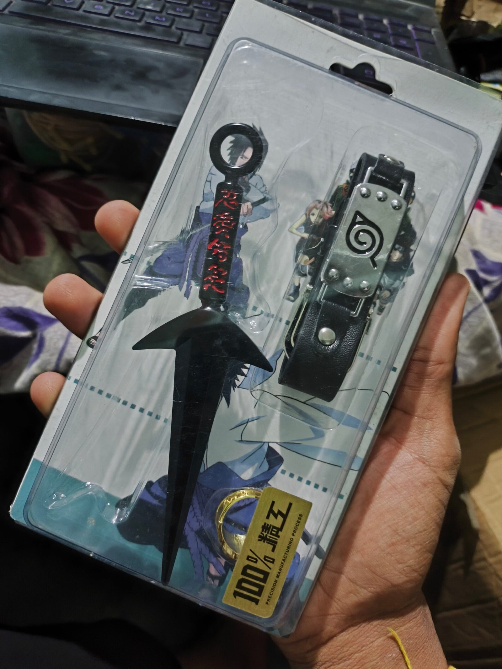 Naruto Kunai Accessories Set | Leaf Band, Symbolic Ring & More | For True Shinobi Fans 🌀