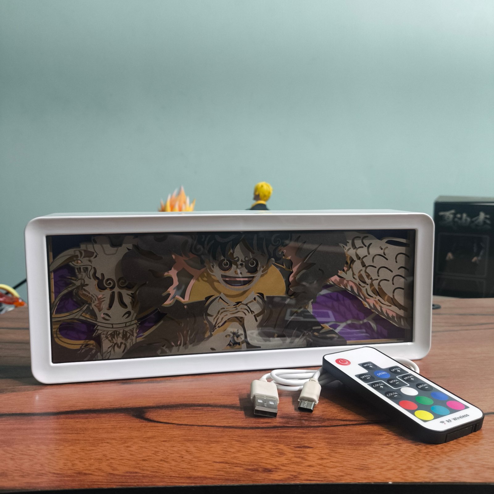 Monkey D. Luffy LED Light Box | The Future Pirate King ☠️🔥| MULTICOLOR - Image 11