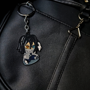 Iguro Obanai Metal Keychain | Serpent Hashira's Elegance