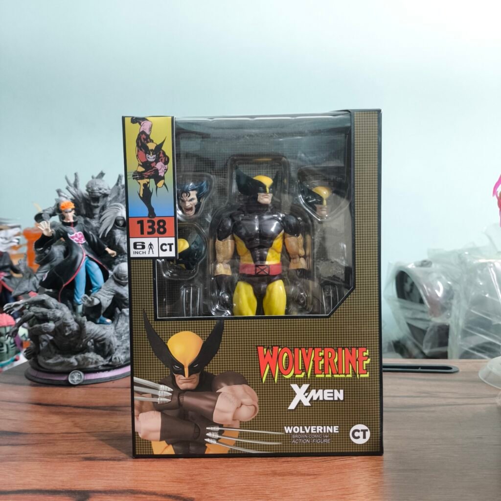 CT TOYS WOLVERINE ARTICULATED ACTION FIGURE ( BROWN )