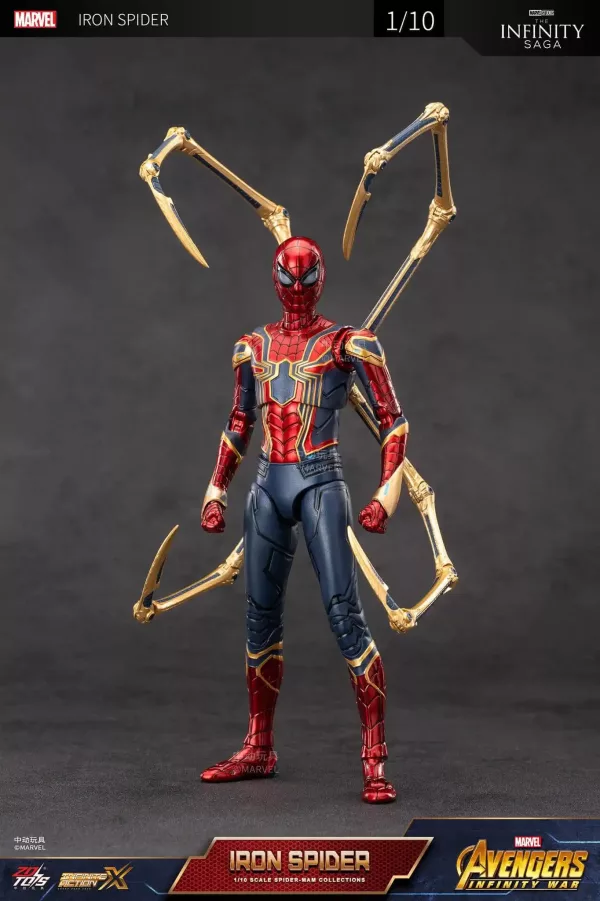 ZD TOYS IRON SPIDERMAN ARTICULATED FIGURE