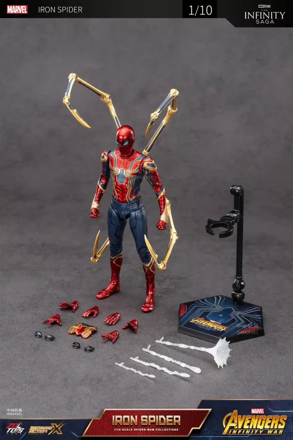 ZD TOYS IRON SPIDERMAN ARTICULATED FIGURE - Image 3