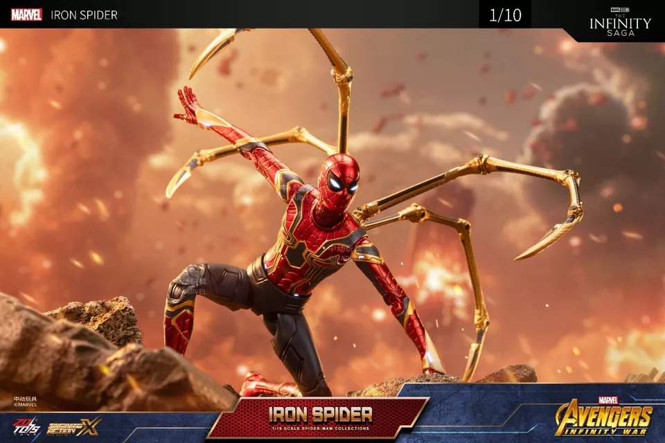 ZD TOYS IRON SPIDERMAN ARTICULATED FIGURE - Image 6