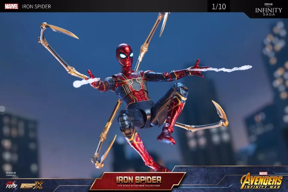 ZD TOYS IRON SPIDERMAN ARTICULATED FIGURE - Image 8